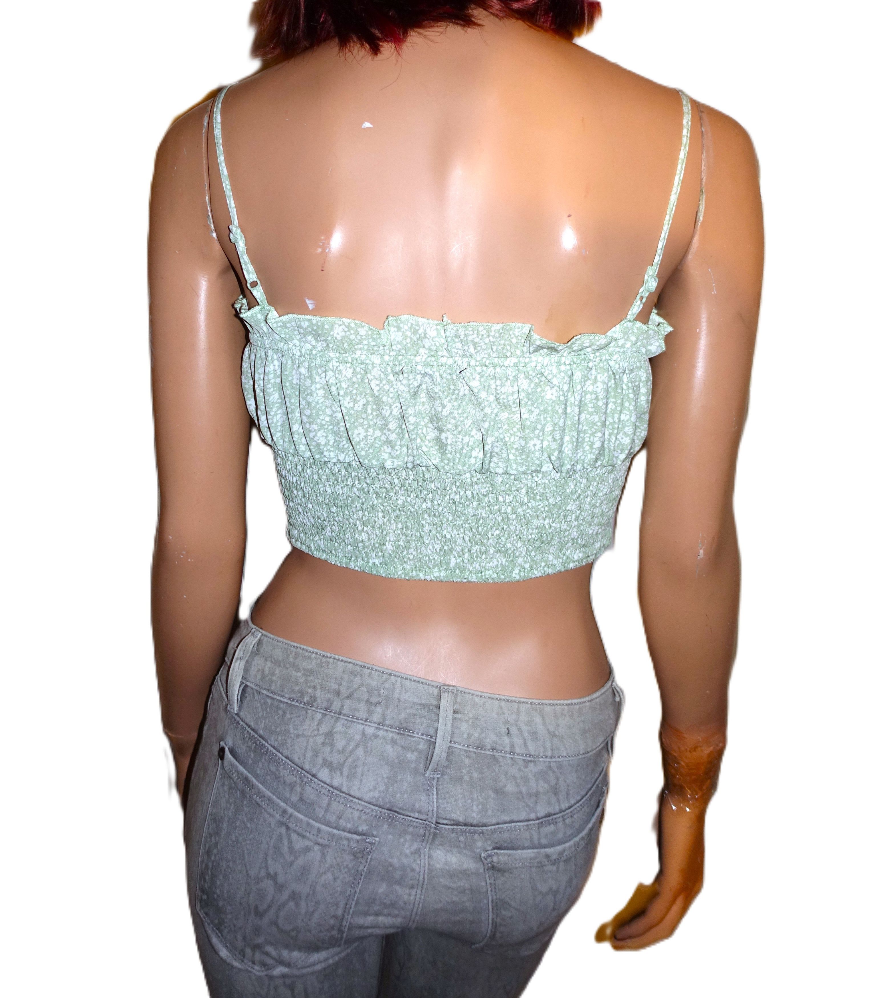 Other Papermoon Green White Cropped Tank Top M Size M / US 6-8 / IT 42-44 - 5 Thumbnail