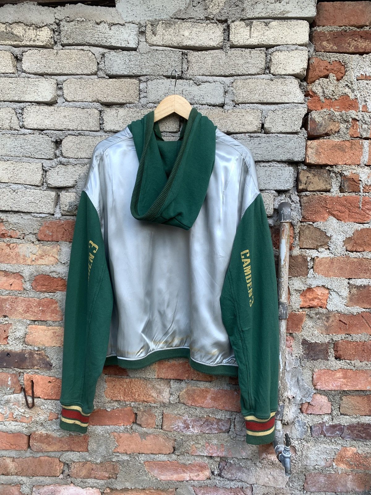 45rpm × Japanese Brand × Vintage Vintage 45 Rpm Studio Oversized Cropped Hoodie Rasta Colour Size US XL / EU 56 / 4 - 13 Thumbnail