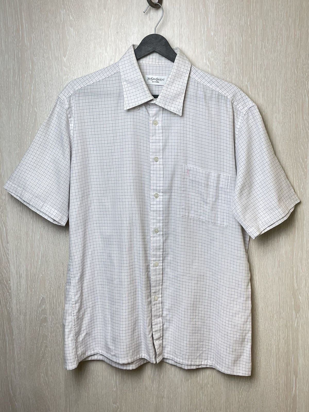 Yves Saint Laurent Vintage YSL Yves Saint Laurent Shirt Button Up Size US L / EU 52-54 / 3 - 1 Thumbnail