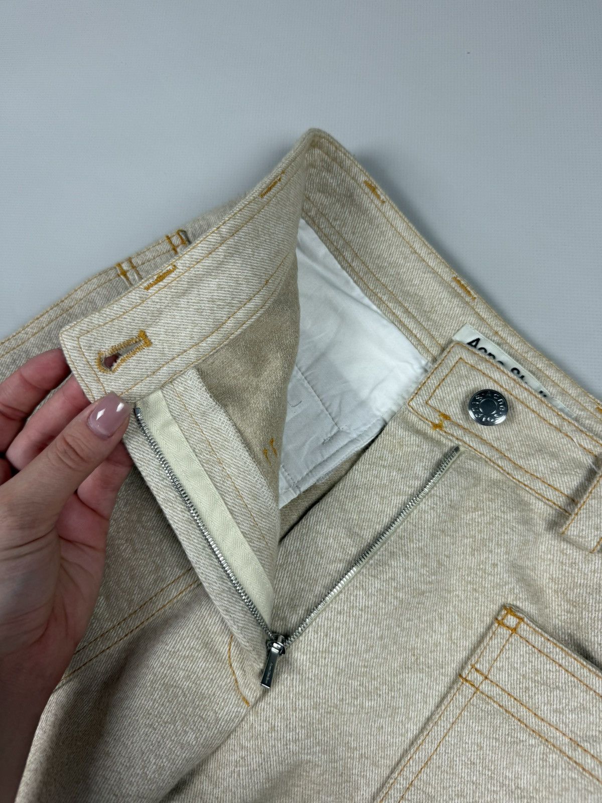 Acne Studios Acne Studios Milford W AS PAW 16 Cropped Work Trousers Jeans Size 24" / US 00 / IT 34 - 14 Thumbnail