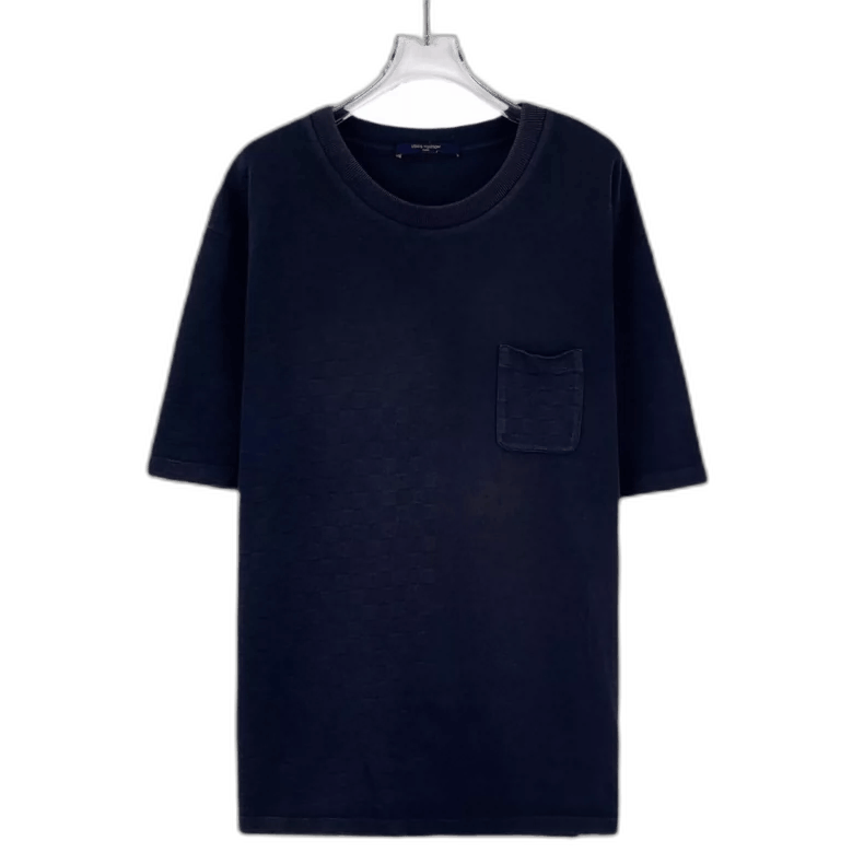 Louis Vuitton Louis Vuitton Dark Blue Cotton Short Sleeve T-Shirt Size US XXL / EU 58 / 5 - 1 Thumbnail