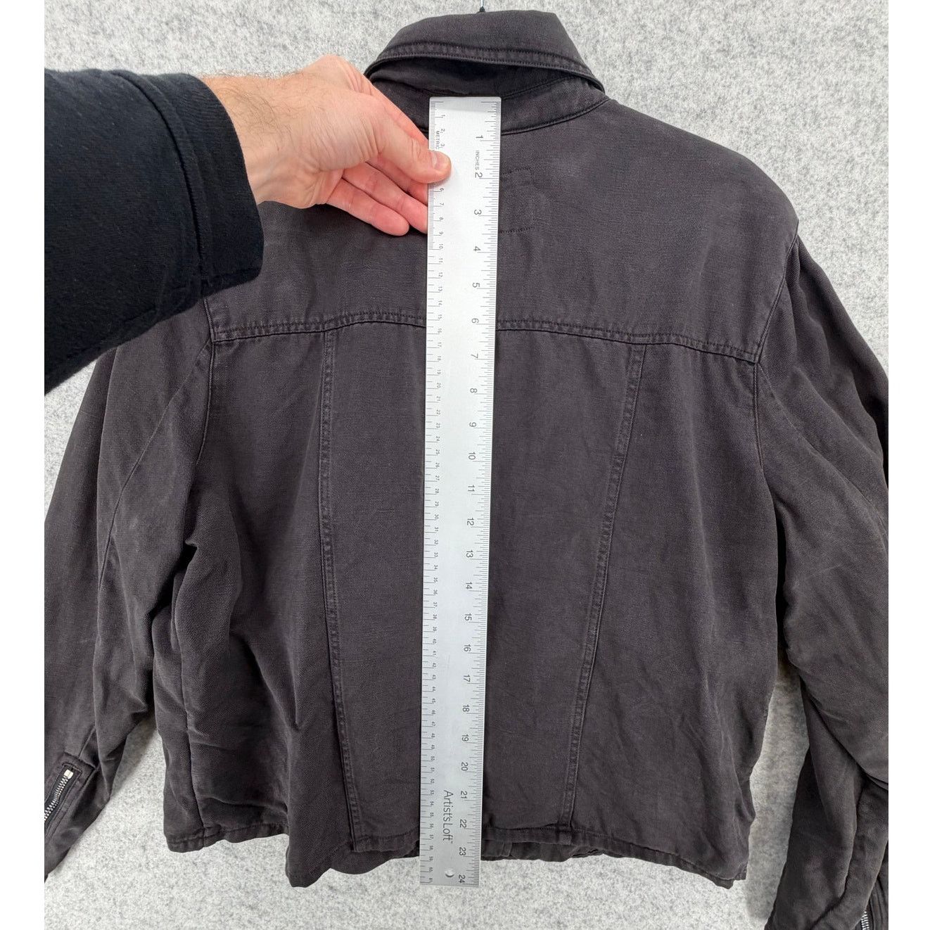 Rails Rails Coal Asymmetric Zip Moto Jacket Vintage Washed Black Size XL / US 12-14 / IT 48-50 - 9 Thumbnail