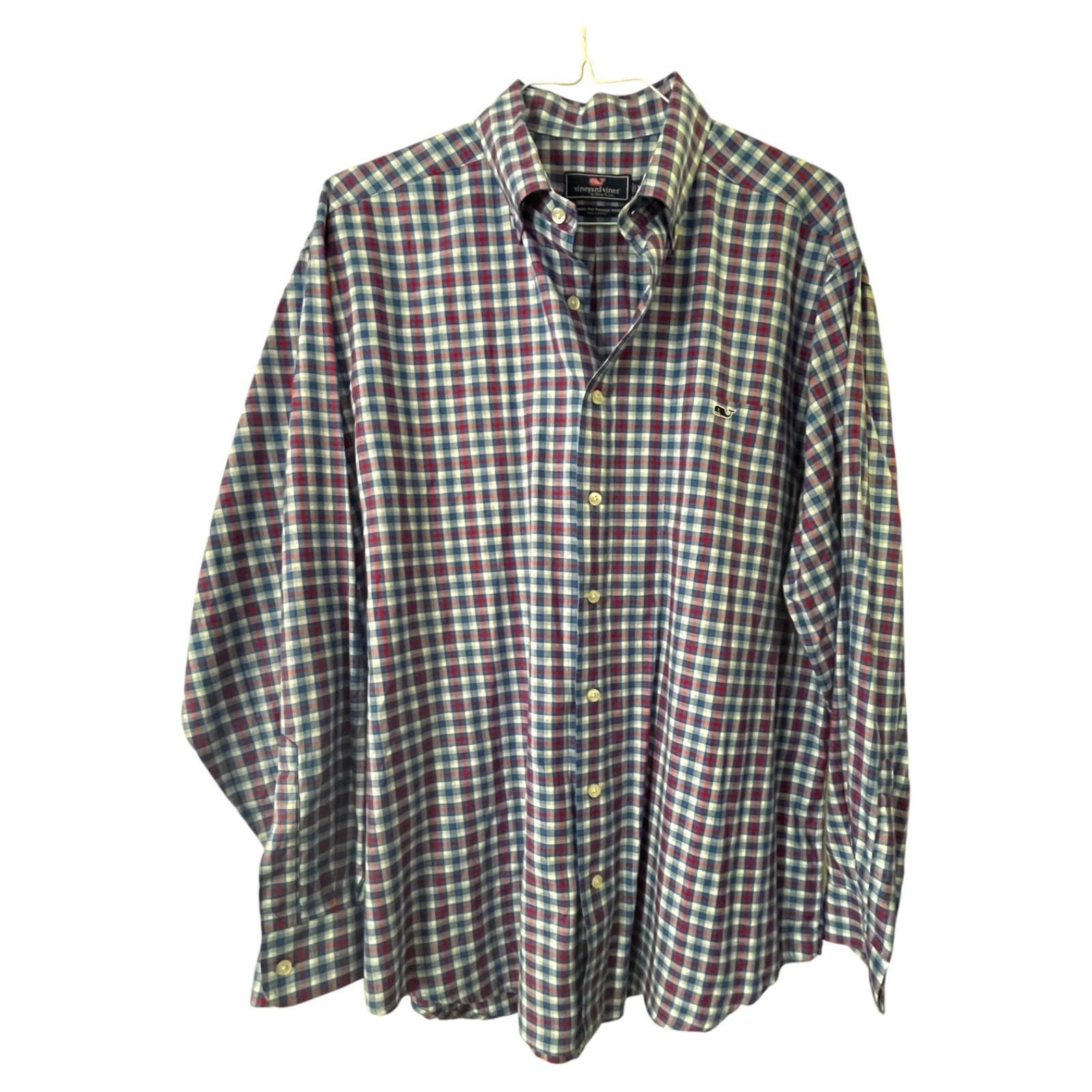 Vineyard Vines Vineyard Vines Men's Tucker Shirt XL Plaid Long Sleeve Size US XL / EU 56 / 4 - 4 Thumbnail