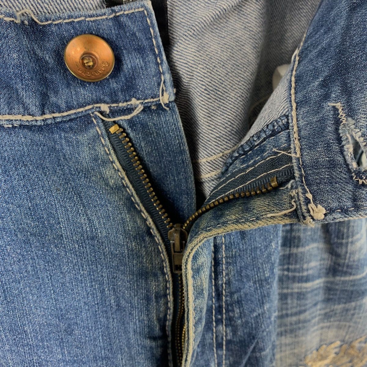 Sean John × Vintage Vintage SEAN JOHN dragon embroidery sukajan design jeans Size US 34 / EU 50 - 13 Thumbnail