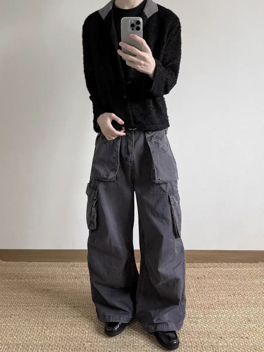 Other Loose-fit A-line wide-leg straight-leg casual work pants Size US 30 / EU 46 - 1 Thumbnail