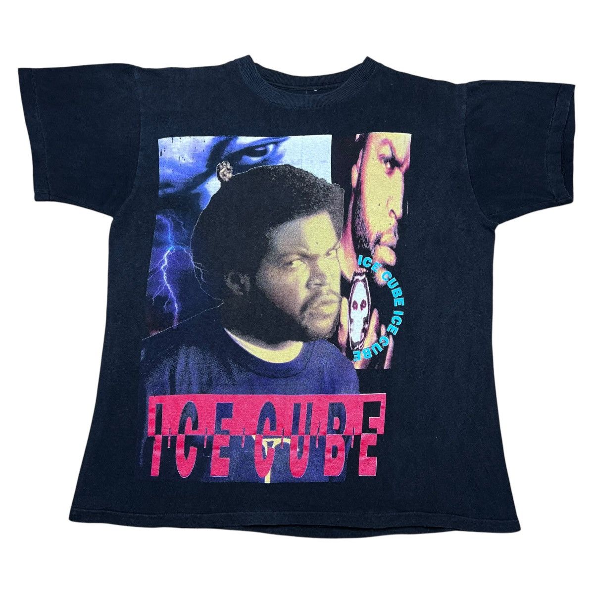 Rap Tees Vtg 1990s Ice Cube The Predator Rap Tee Double Sided T-Shirt Size US L / EU 52-54 / 3 - 1 Thumbnail