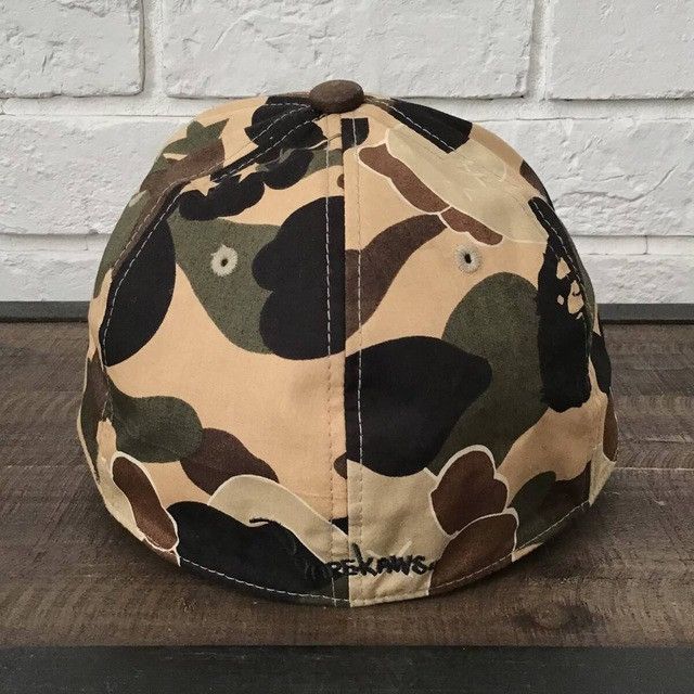 Bape × Kaws × Nigo BAPE × KAWS BENDY 1st Camo Yellow Hat Cap APEE a bathing ape Size ONE SIZE - 4 Thumbnail