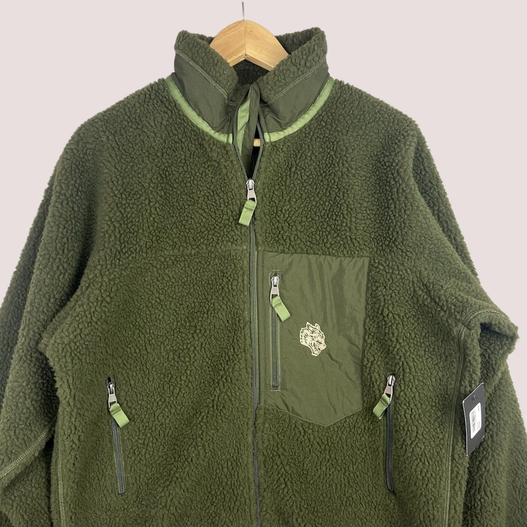 Darc Sport Darc Sport Jacket Womens Large Deep Pile Fleece Lone Pine Dark Sage Zip Up Size L / US 10 / IT 46 - 1 Thumbnail