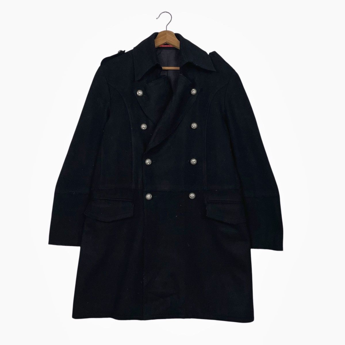 Other Exhibit Double Breasted Wool Coat Made In Italy Size US M / EU 48-50 / 2 - 1 Thumbnail