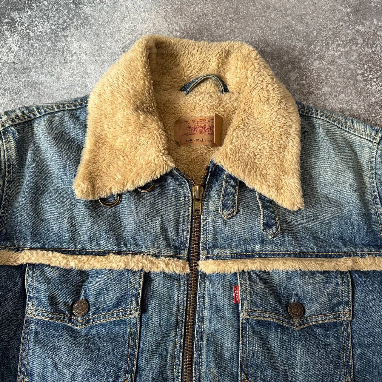 Levi's Vintage Clothing Levi’s Vintage Trucker Sherpa Washed Denim Jacket Size L / US 10 / IT 46 - 3 Thumbnail