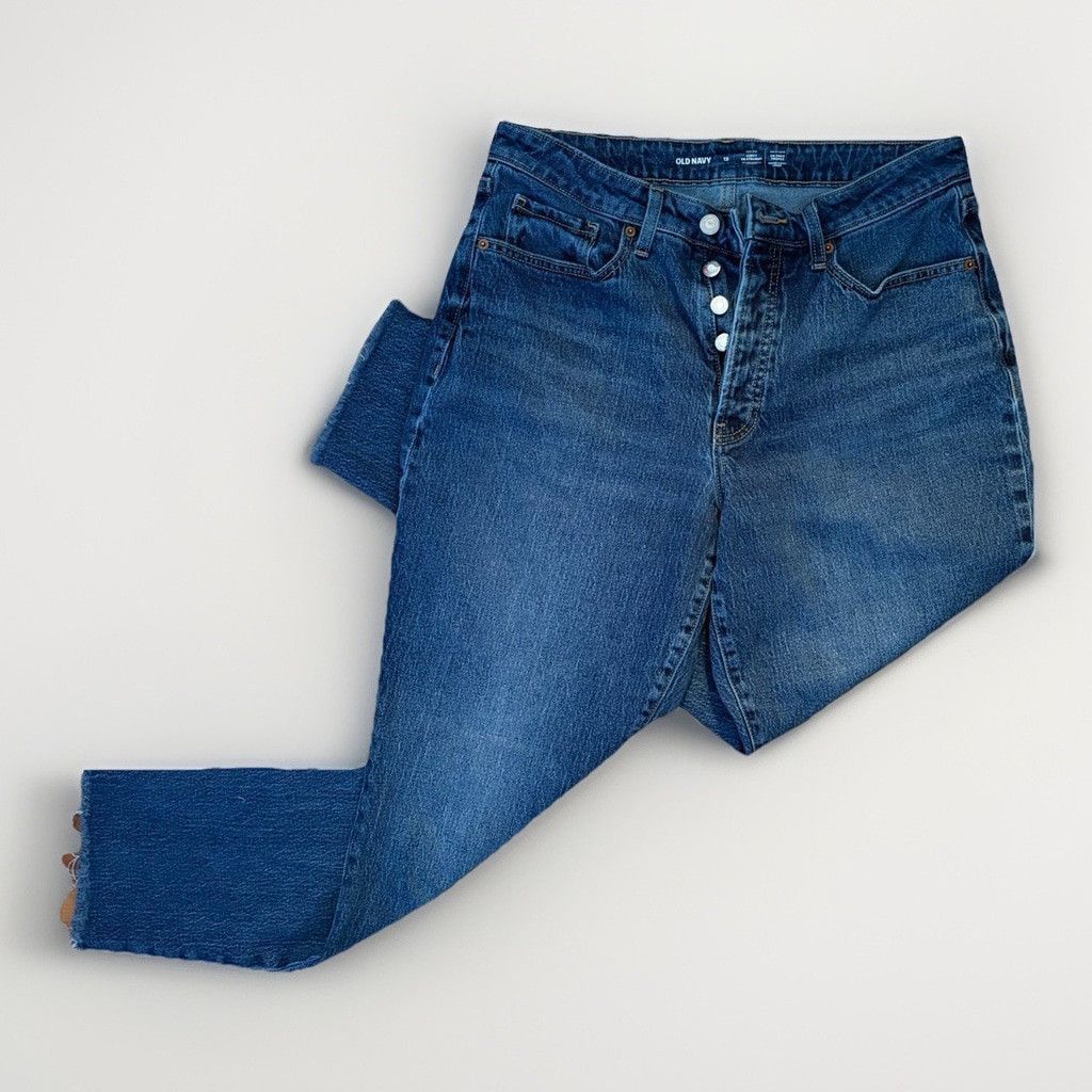 Old Navy Old Navy OG Straight Jeans - Size 12 Size 34" / US 12 / IT 48 - 2 Thumbnail