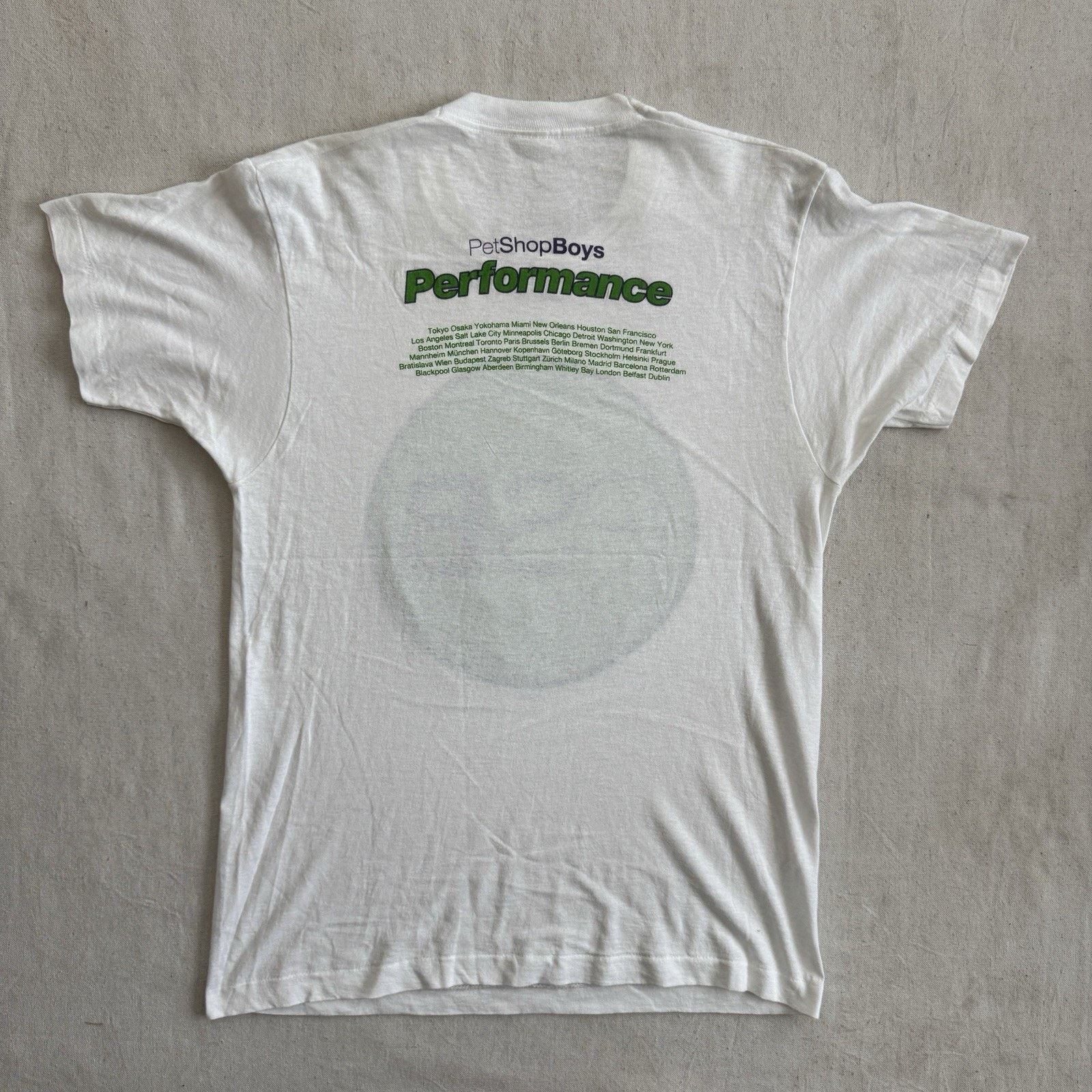 Band Tees × Vintage Vintage 90s Pet Shop Boys Performance PSB Synth 1991 T-Shirt Size US L / EU 52-54 / 3 - 6 Thumbnail
