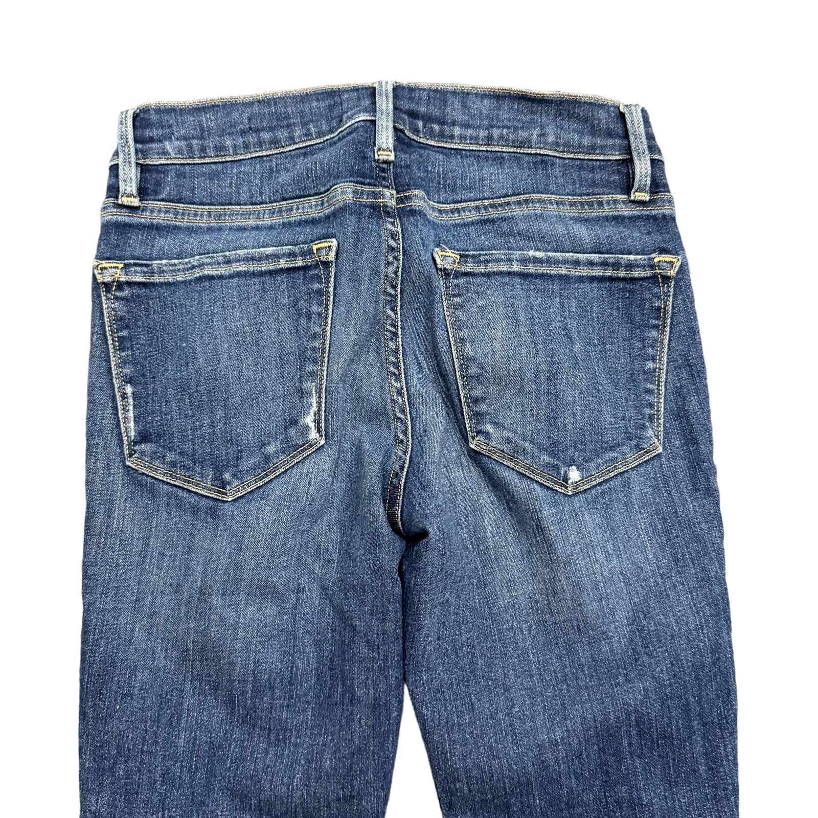Frame Frame Denim Le Skinny de Jeanne Ripped Jeans in Blue Size 26 Size 26" / US 2 / IT 38 - 5 Thumbnail