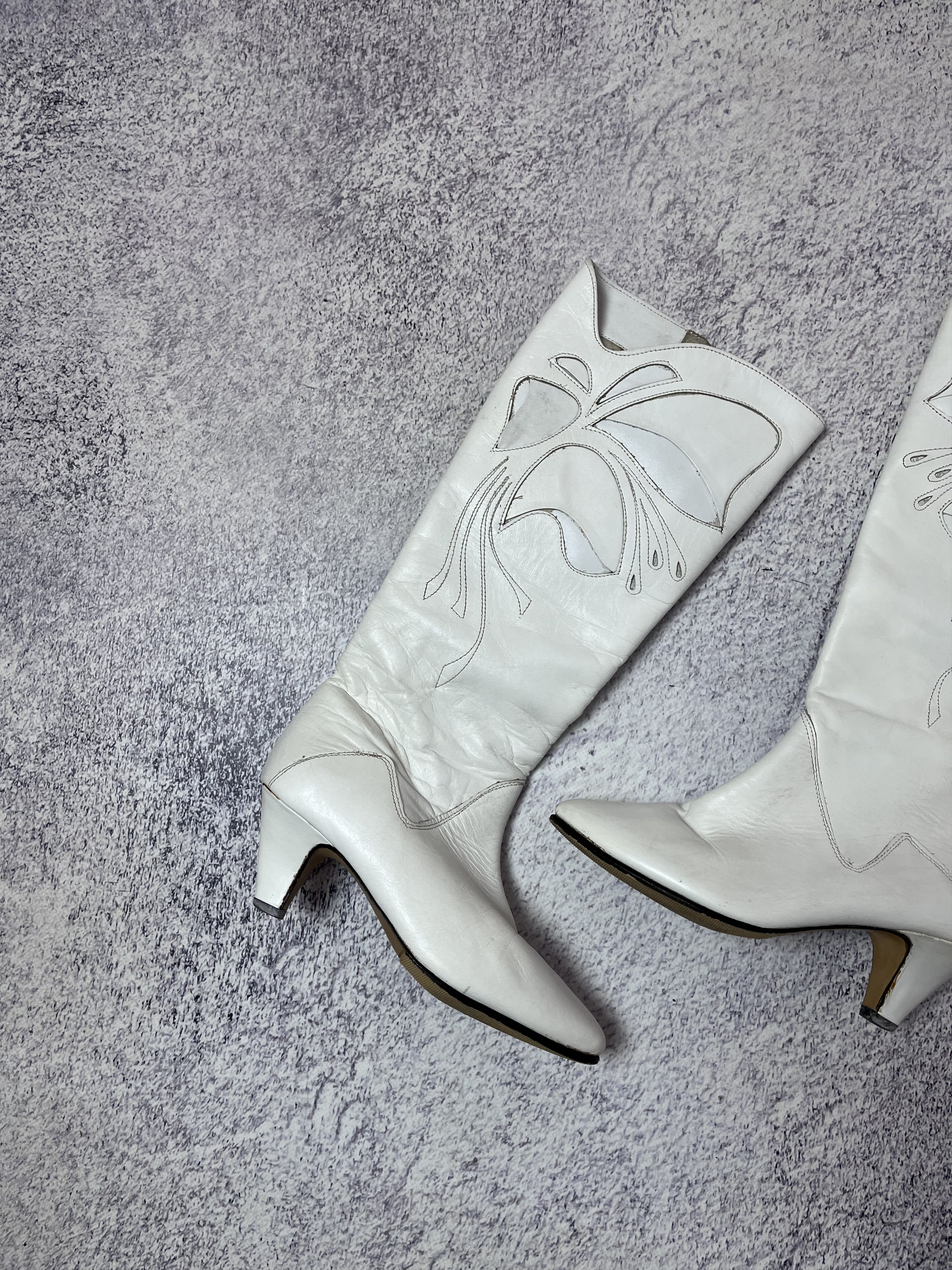 Vintage Vintage women cowboys boots size 3.5 Y2K made in USA Size US 4 / IT 34 - 2 Thumbnail