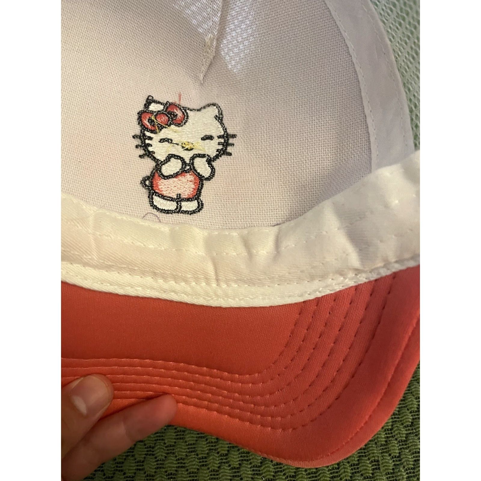 Vintage SANRIO HELLO KITTY "ALWAYS KIND" TRUCKER HAT YES ZONE? Size ONE SIZE - 4 Thumbnail