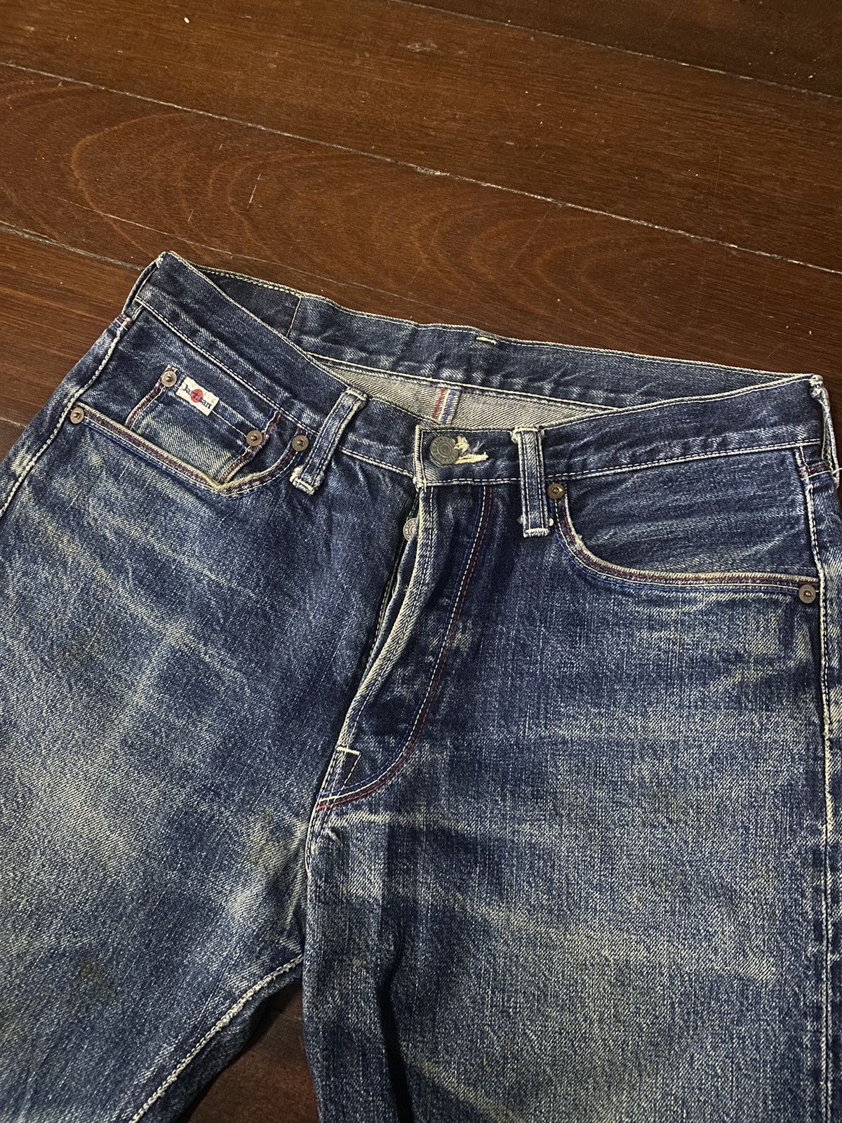 Studio D'Artisan Studio D’Artisan embroide og design Art Selvedge Denim faded Size US 32 / EU 48 - 17 Thumbnail