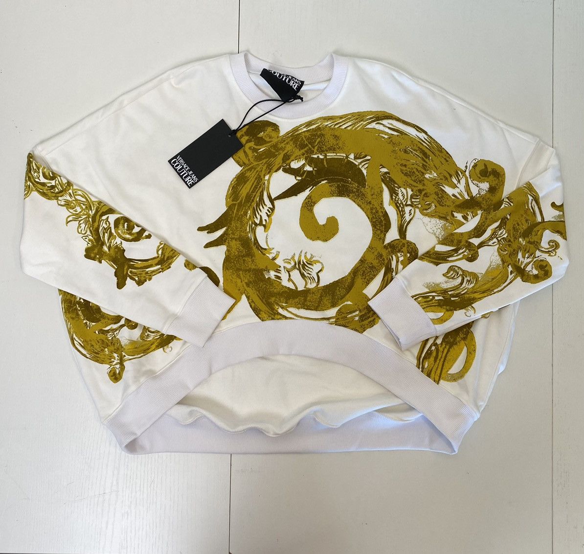 Versace Jeans Couture Watercolor Baroque Versace Jeans Culture sweatshirt, M, Size M / US 6-8 / IT 42-44 - 1 Thumbnail