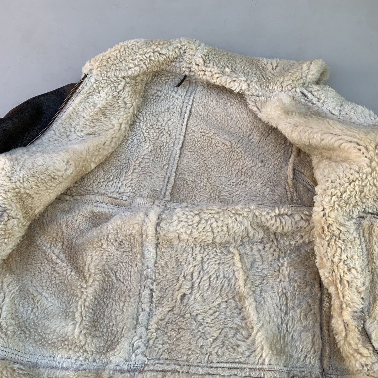 Leather sheepskin jacket leather vintage rare women’s 16 Size XL / US 12-14 / IT 48-50 - 9 Thumbnail