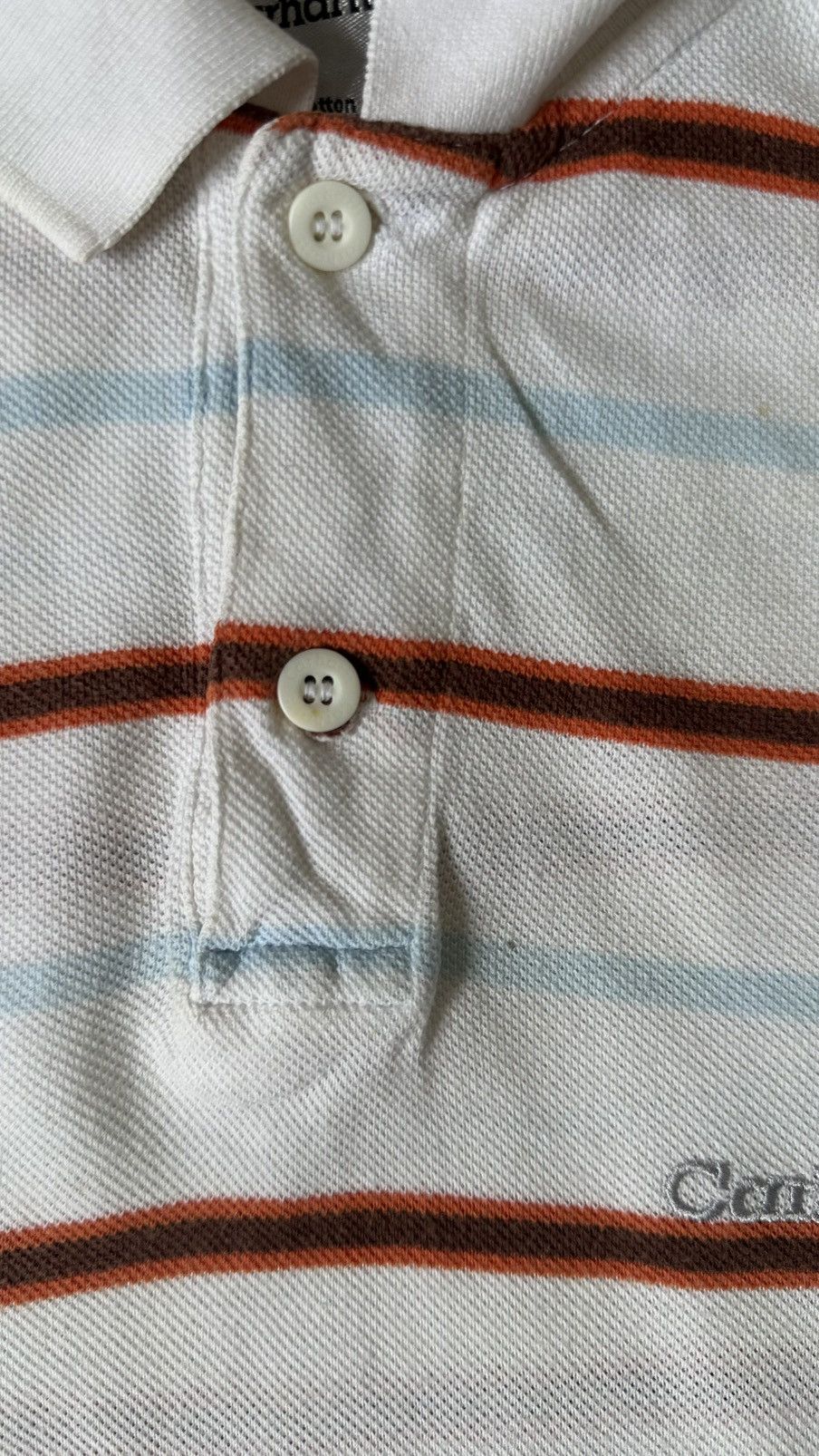 Carhartt VINTAGE CARHARTT STRIPES POLO TEE Size US M / EU 48-50 / 2 - 3 Thumbnail