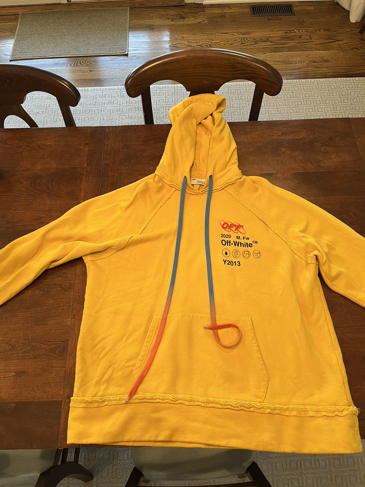 Off-White off white oversized industrial Y013 hoodie Size US M / EU 48-50 / 2 - 1 Thumbnail