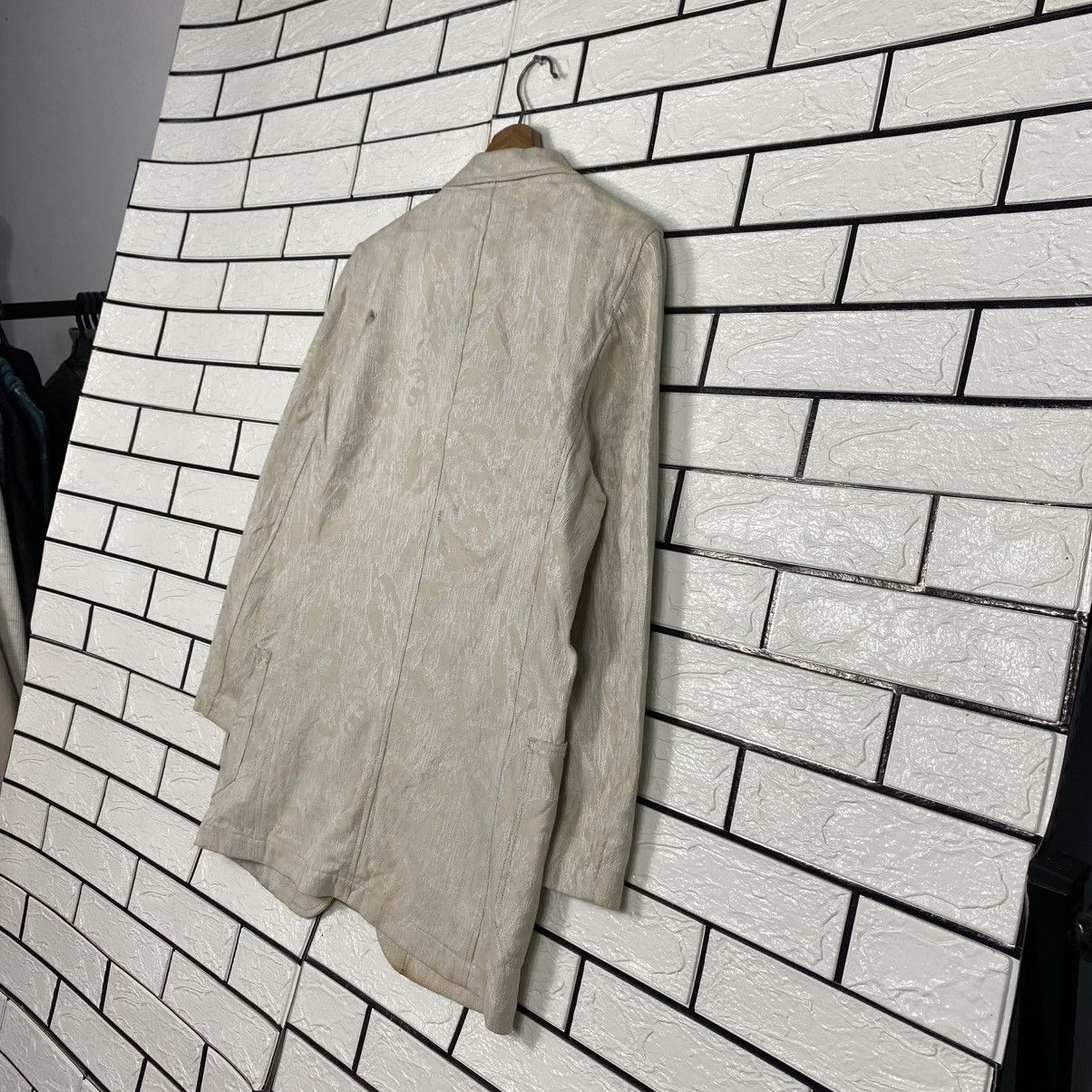 Tornado Mart Vintage Beige Jacquard Floral Pattern Jacket Tornado Size US L / EU 52-54 / 3 - 11 Thumbnail