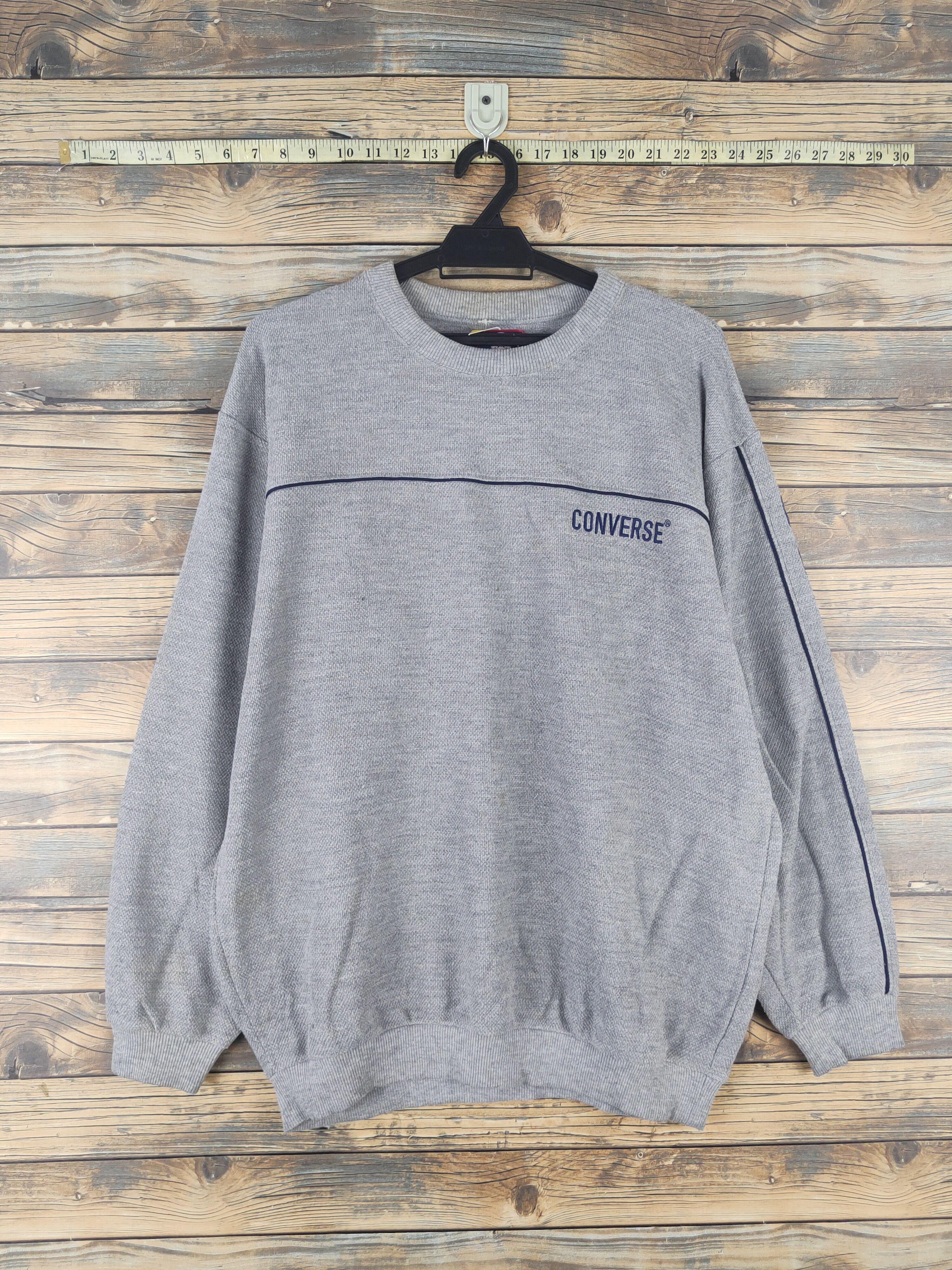 Converse × Vintage DL Converse Gray Sweatshirts #779 Size US L / EU 52-54 / 3 - 1 Thumbnail