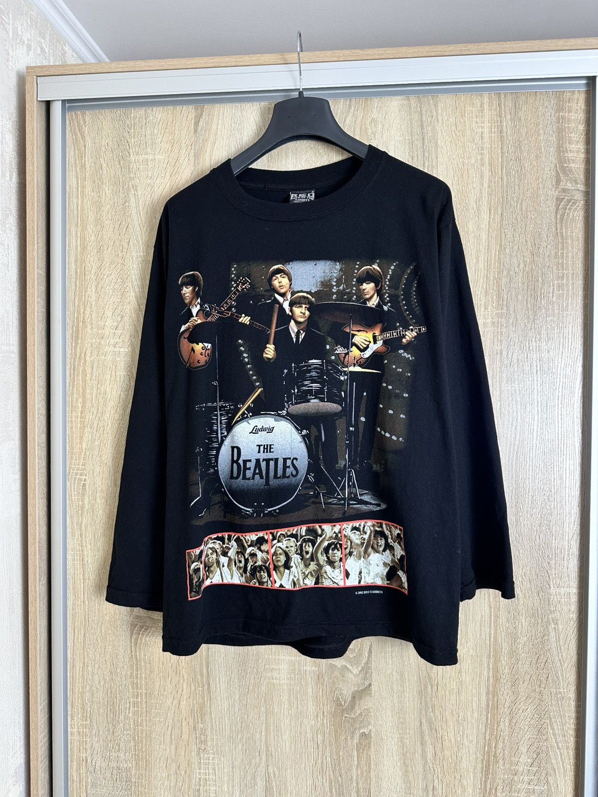 Band Tees 🔥 The Beatles Vintage Rock Band Long Sleeve Shirt Tour Size US L / EU 52-54 / 3 - 1 Thumbnail