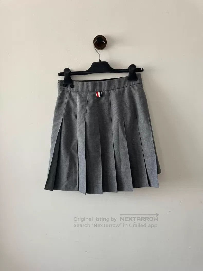 Thom Browne Thom Browne Gray Pleated Skirt Size 26" / US 2 / IT 38 - 2 Thumbnail