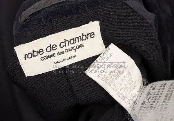 Comme des Garcons Comme Des Garcons Black velvet collar wool coat Size M / US 6-8 / IT 42-44 - 8 Thumbnail
