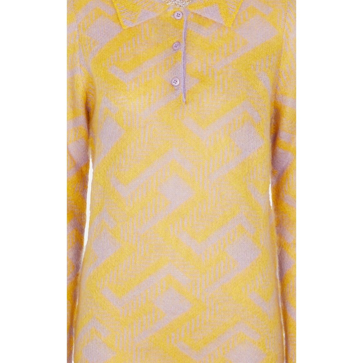 Prada Prada NWT Women's Mohair Polo Multicolor Sweater Size L / US 10 / IT 46 - 6 Thumbnail
