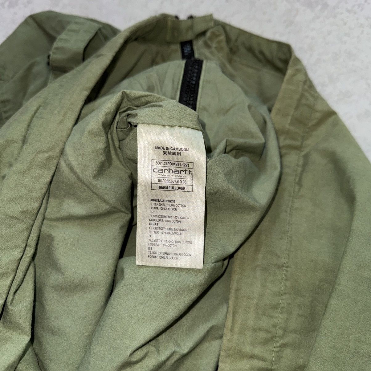 Carhartt Carhartt Berm Pullover Military Type Anorak Jacket Size US XL / EU 56 / 4 - 17 Thumbnail