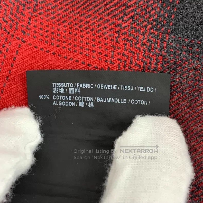 Balenciaga Balenciaga Red plaid cotton tie bow long sleeve shirt Size XS / US 0-2 / IT 36-38 - 7 Thumbnail