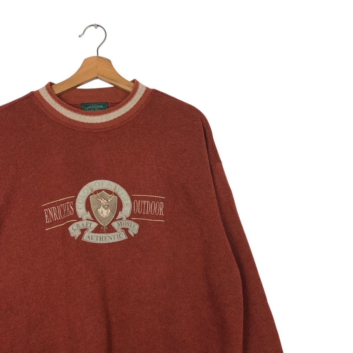 Japanese Brand × Vintage 📌Vintage Sweatshirt Craft Movie Big Logo Issey Miyake Size US L / EU 52-54 / 3 - 7 Thumbnail