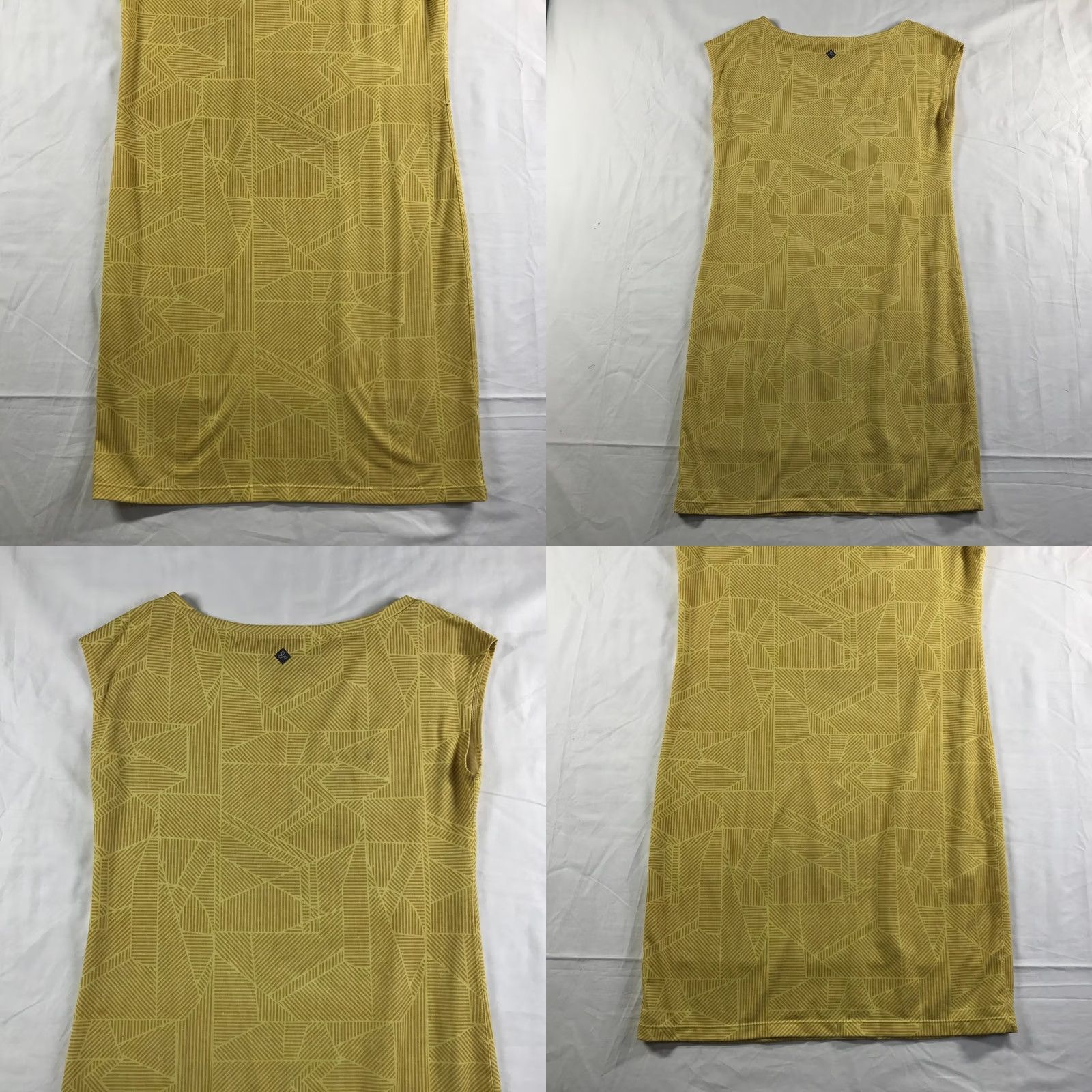 Prana Prana Womens Yellow Geometric Shift Dress Boat Neck XS Size XS / US 0-2 / IT 36-38 - 8 Thumbnail