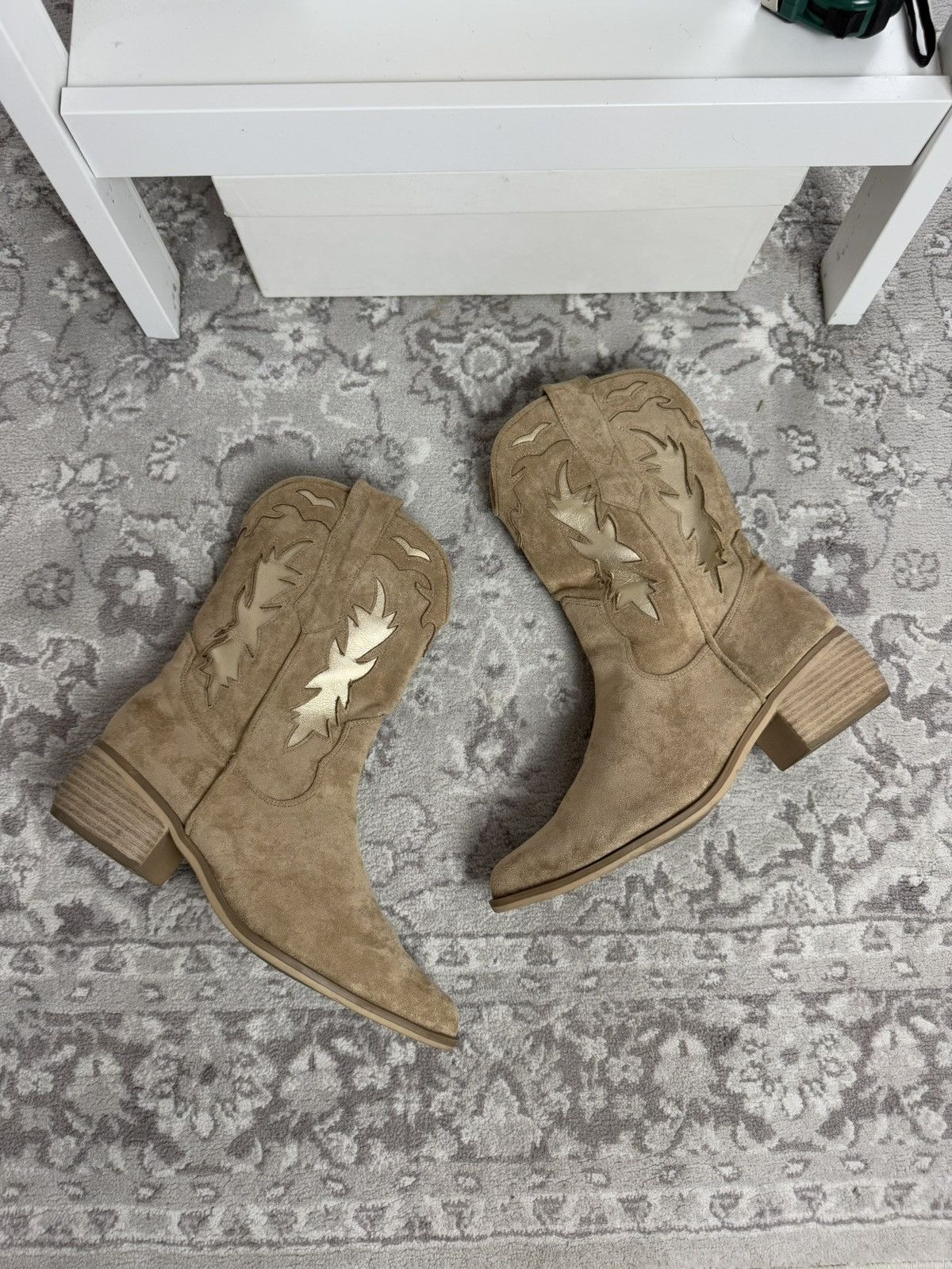 Cowboy Equipment × Vintage Vintage 90s suede cowboy boots US 7 western casual streetwear Size US 7 / EU 40 - 1 Thumbnail