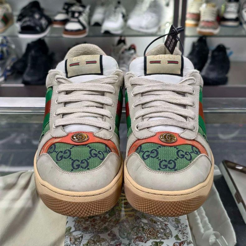 Gucci Gucci Green Orange Sneakers UK8-2506 Size US 10 / EU 43 - 2 Thumbnail