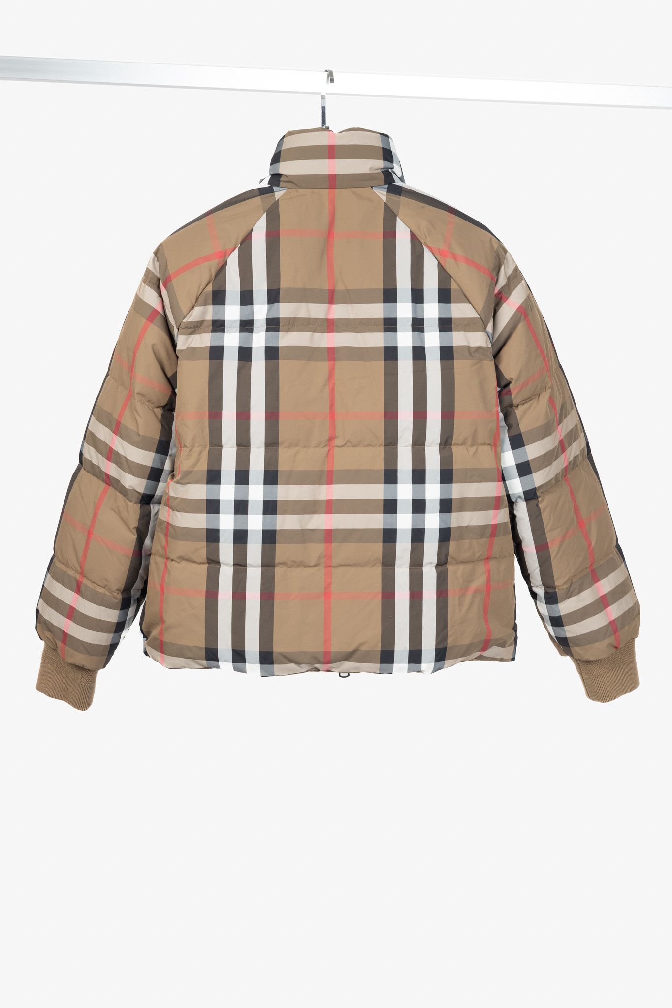 Burberry Burberry Iver Reversible Tan Check Down Puffer Jacket Size M / US 6-8 / IT 42-44 - 2 Thumbnail