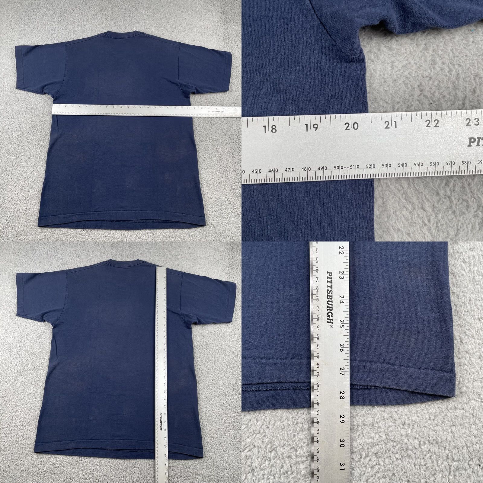 Fruit Of The Loom VINTAGE Fruit of the Loom T-Shirt Men L Blue USA Baseball Softball 90s Fire Fighters FOTL Shirts Size US L / EU 52-54 / 3 - 9 Thumbnail