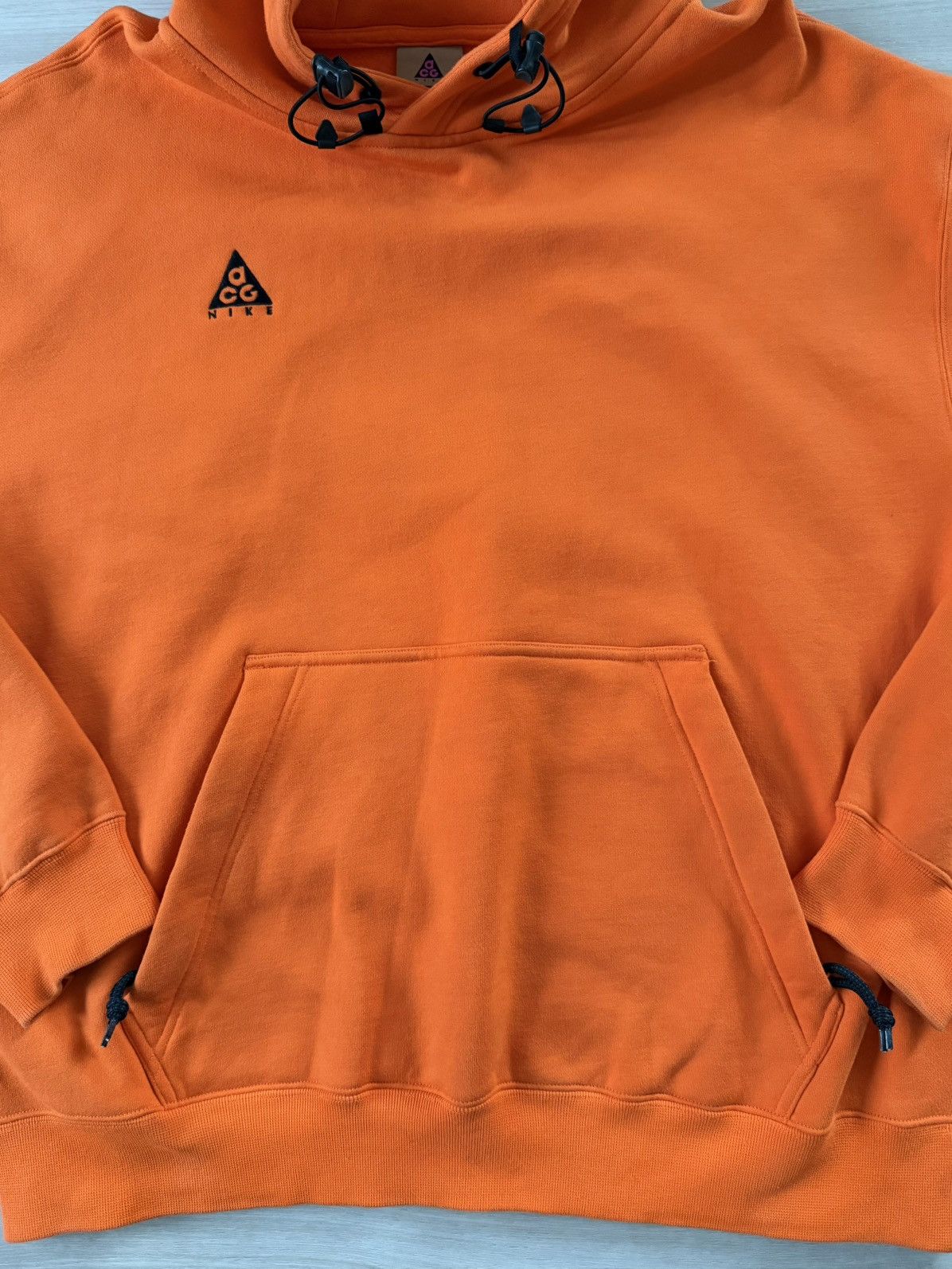 Nike Nike ACG Pullover Hoodie Sweatshirt Safety Orange Sz L *** Size US L / EU 52-54 / 3 - 3 Thumbnail