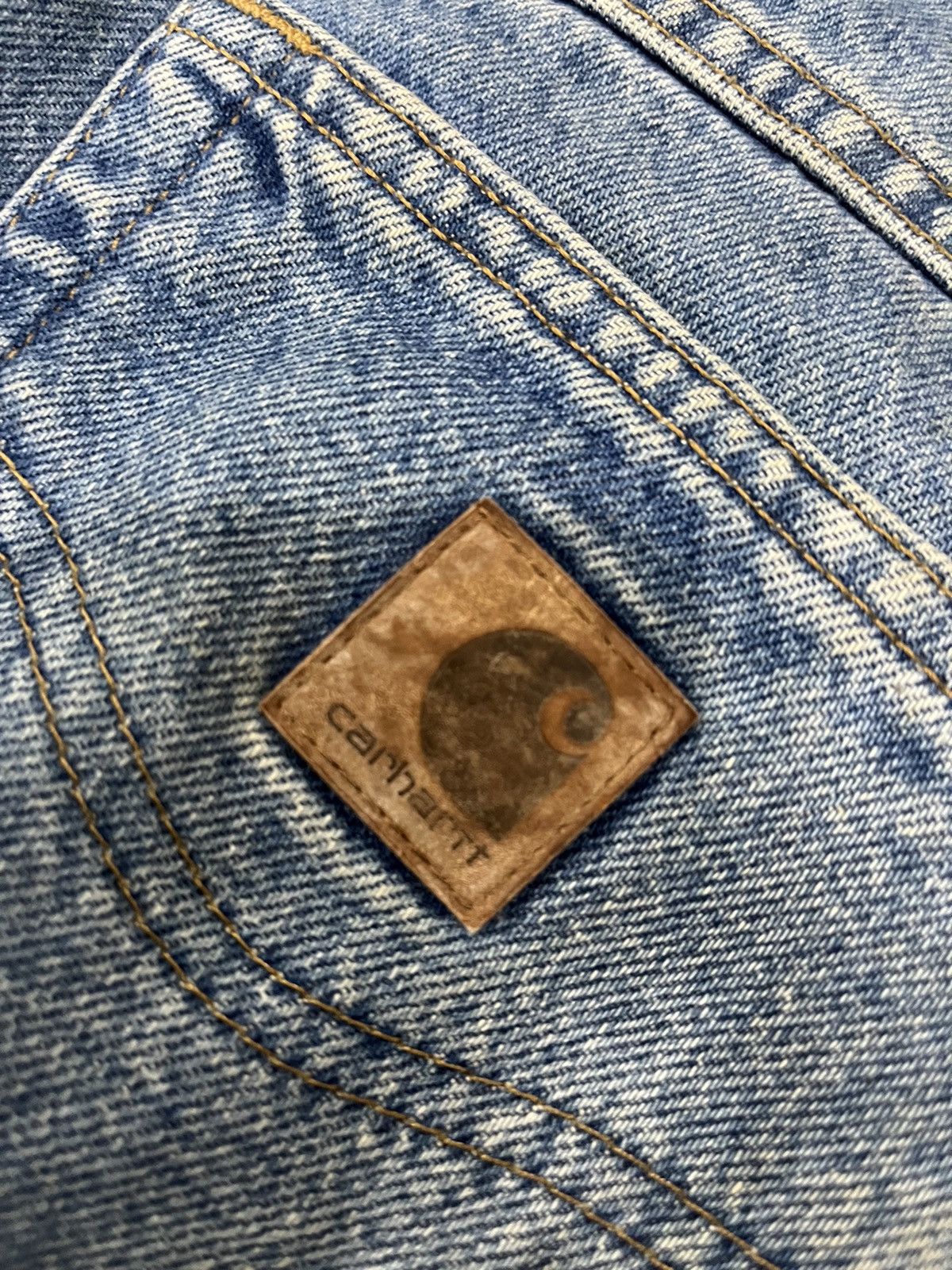 Carhartt × Vintage Baggy Carhatt Denim Size US 38 / EU 54 - 3 Thumbnail