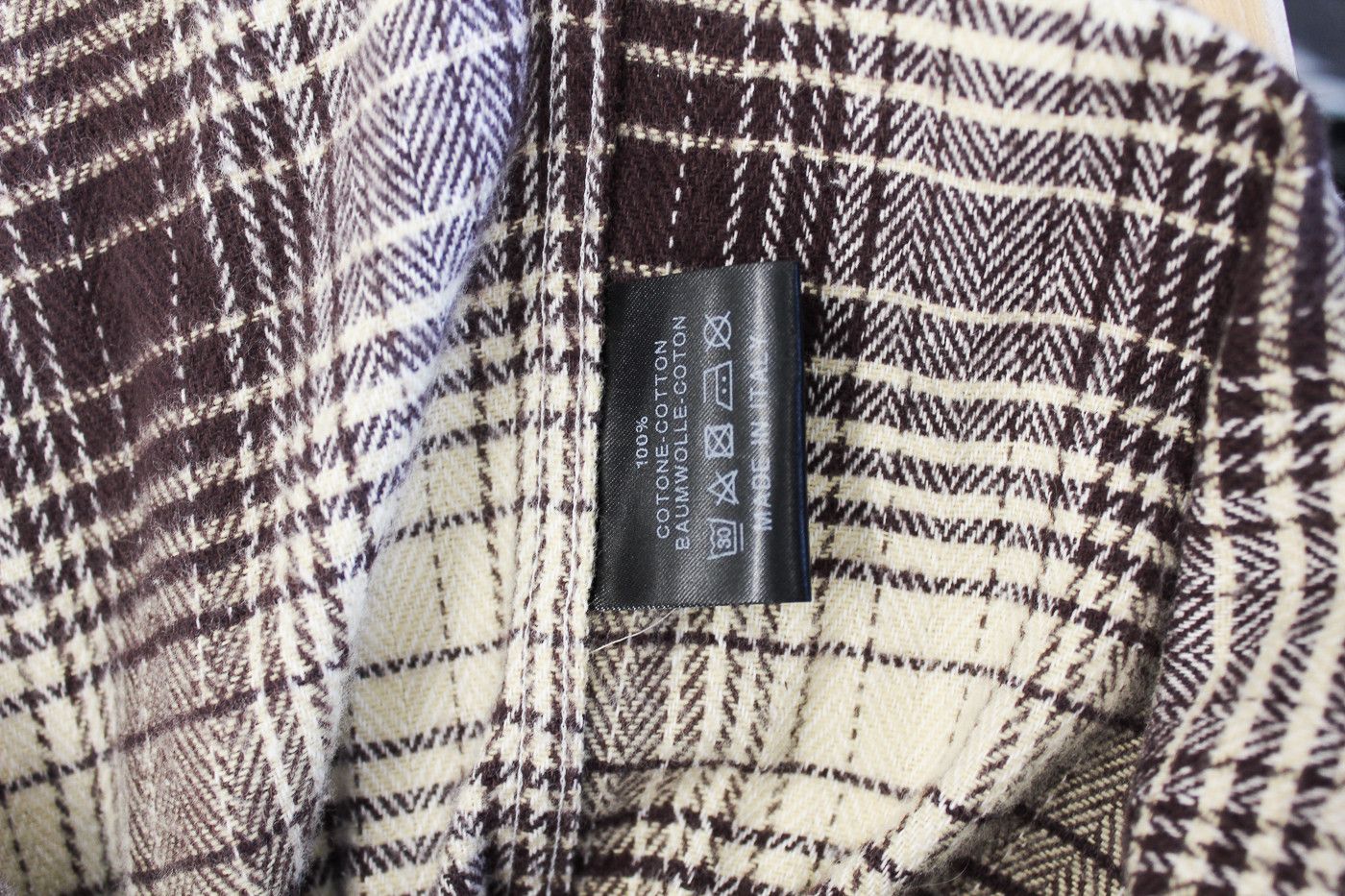 Raf Simons Flannel Shirt “The Others” SS20/20AW Cream Burgundy Check Size US M / EU 48-50 / 2 - 9 Thumbnail