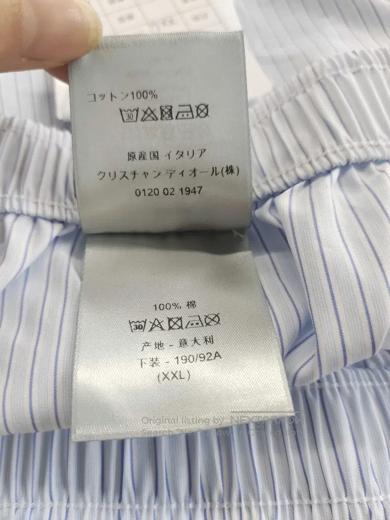 Dior Dior SizeXXL Blue and white vertical striped shorts Size US 37 - 5 Thumbnail