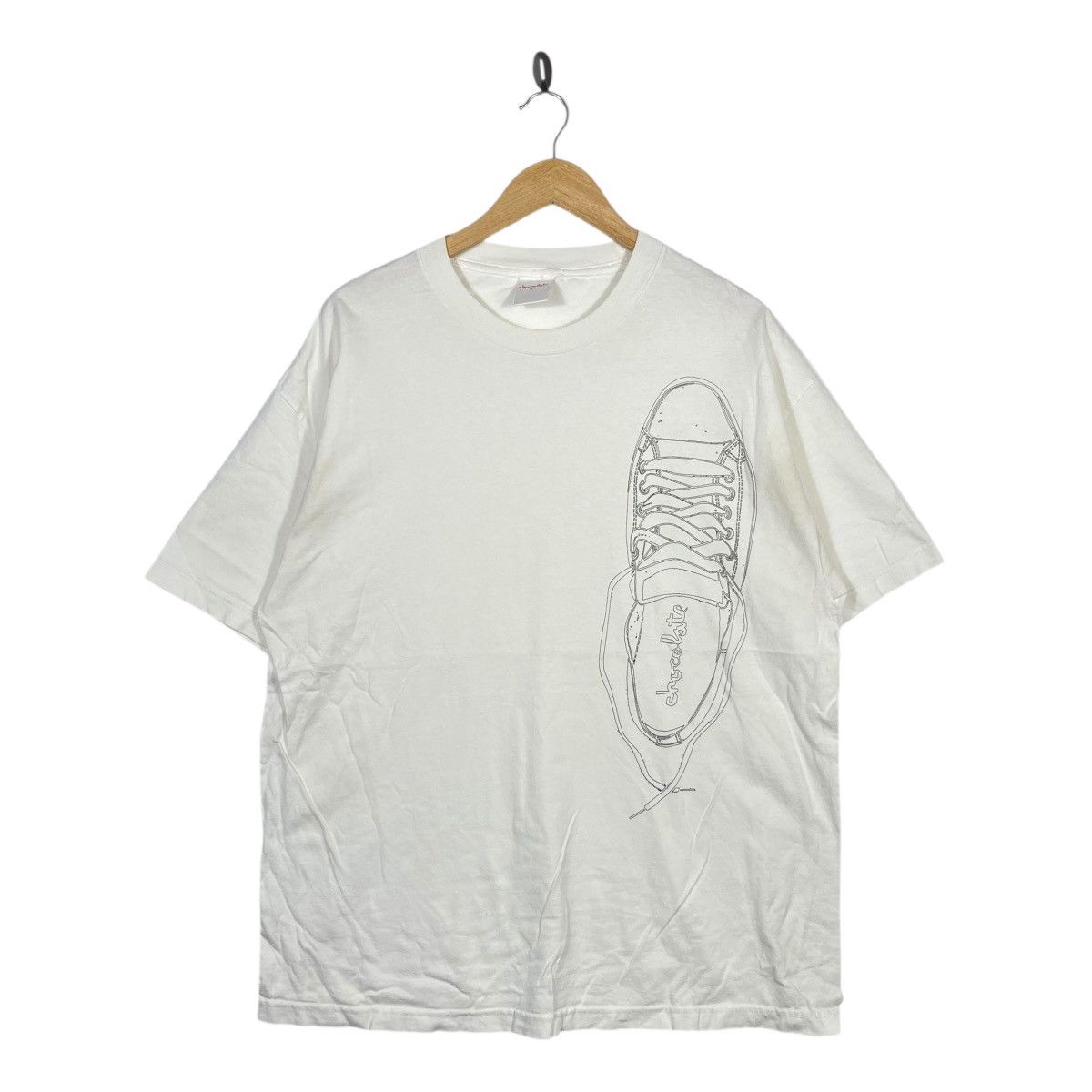 Vintage Chocolate Skate Shoe Graphic White T Shirt XL Streetwear Size US XL / EU 56 / 4 - 1 Thumbnail
