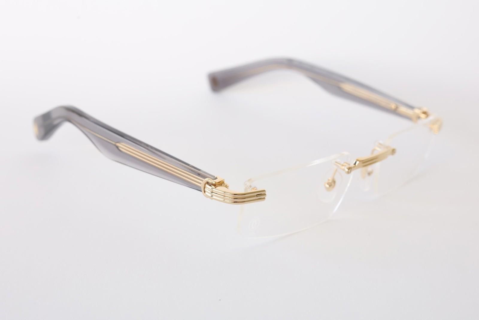 Cartier New Cartier eyewear optical eyeglasses CT0537O 001 gold grey Size ONE SIZE - 7 Thumbnail