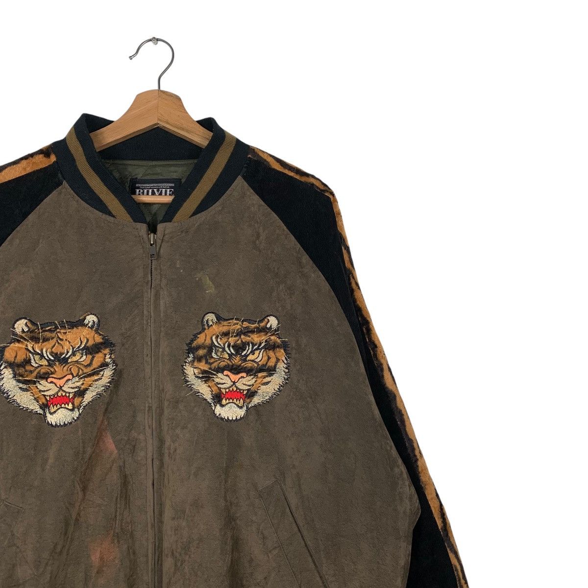Japanese Brand Vintage Bilvie Embroidery Tiger Sukajan Jacket Size US XL / EU 56 / 4 - 5 Thumbnail