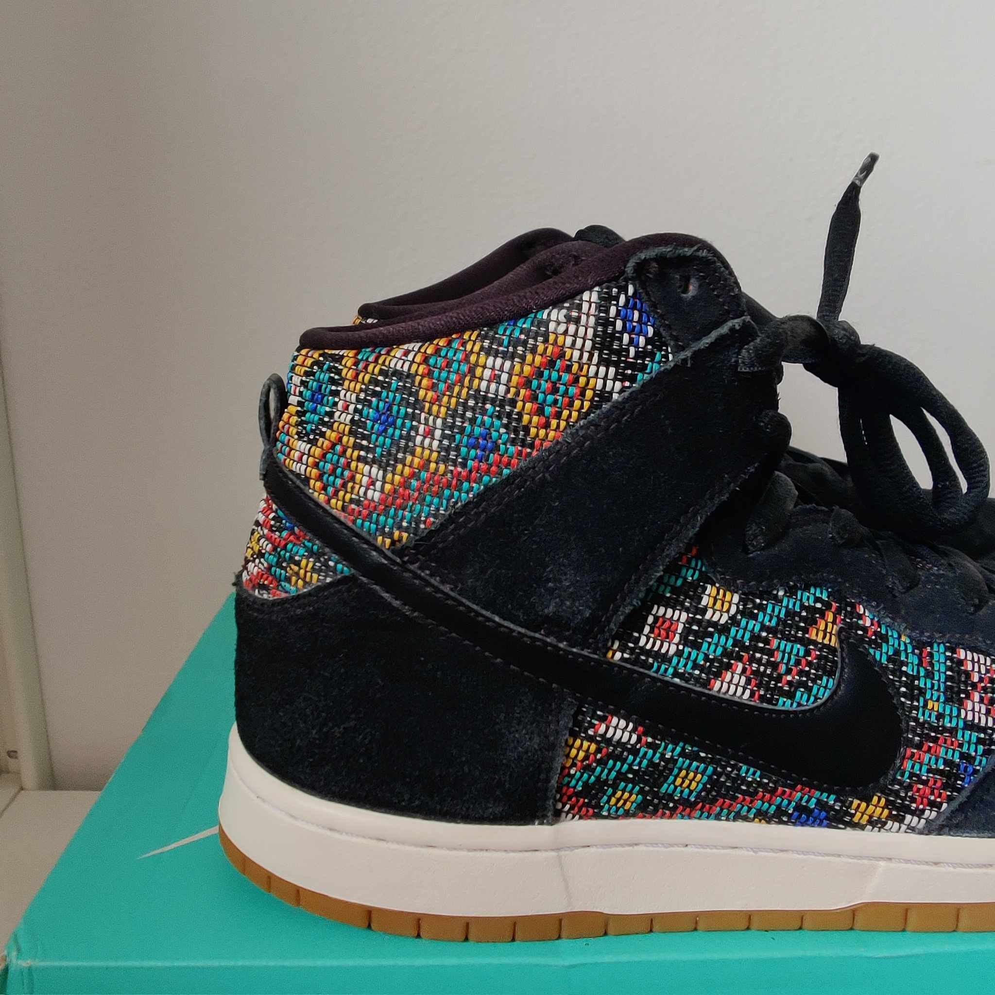 Nike Nike SB Dunk High Premium ‘Seat Cover’ Aztec Geometry Suede Size US 10.5 / EU 43-44 - 3 Thumbnail