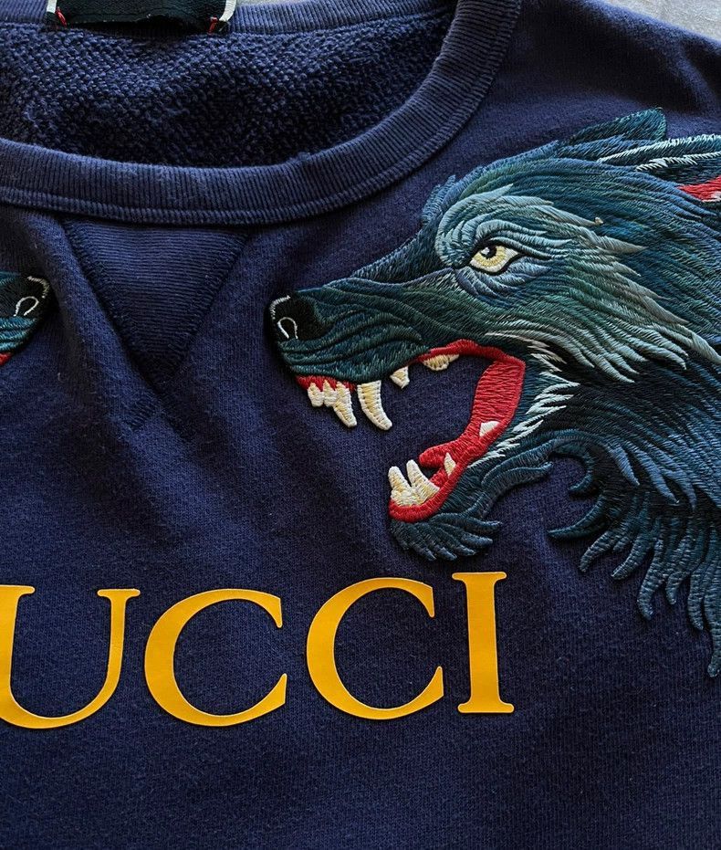 Gucci Gucci Wolf Print Crewneck Sweatshirt-2507 Size US M / EU 48-50 / 2 - 8 Thumbnail