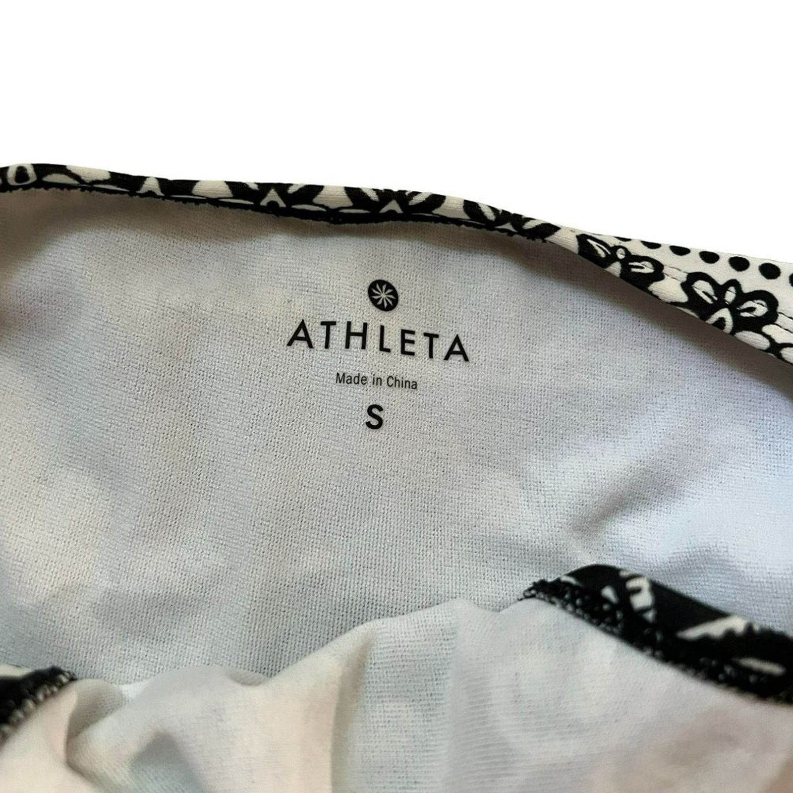 Athleta Athleta Paisley Bikini Bottom Black White Purple Small Size S / US 4 / IT 40 - 4 Thumbnail