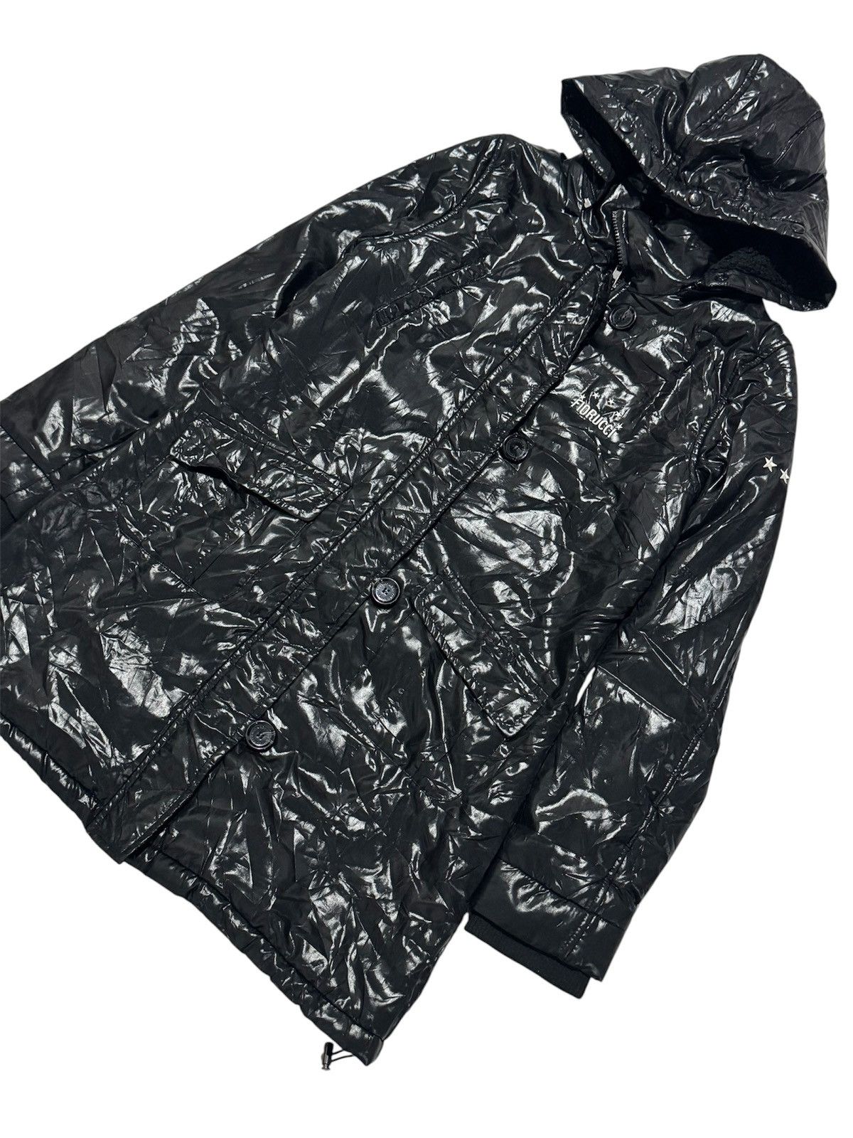 Fiorucci FLORUCCI Embroidery Small Logo Black Puffer Jacket Down Size L / US 10 / IT 46 - 4 Thumbnail