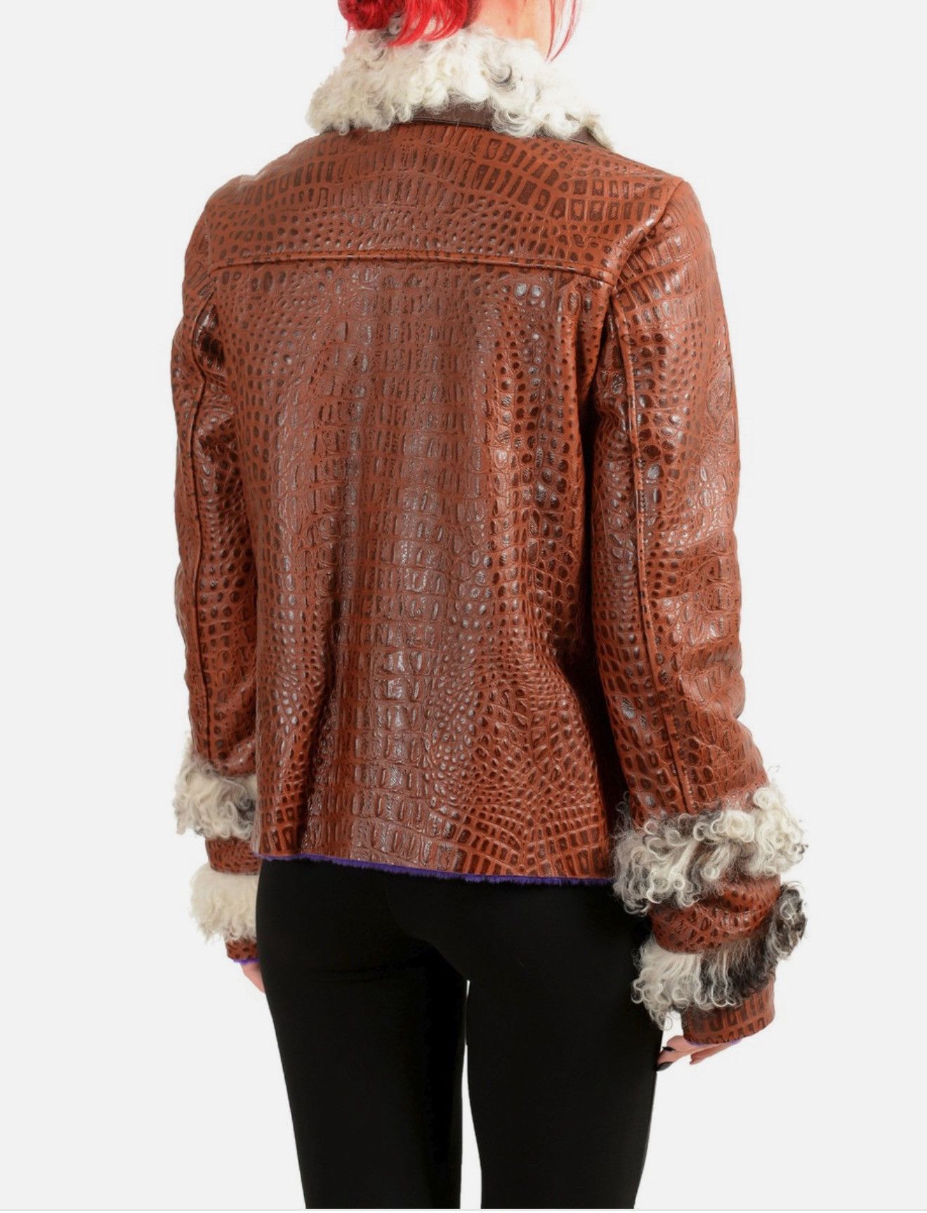 Just Cavalli Just cavali croc embossed shearling leather Size S / US 4 / IT 40 - 3 Thumbnail